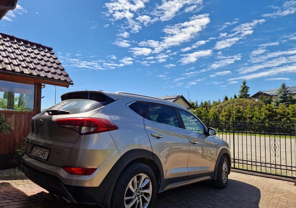 Hyundai Tucson cena 79000 przebieg: 57000, rok produkcji 2016 z Tczew małe 92